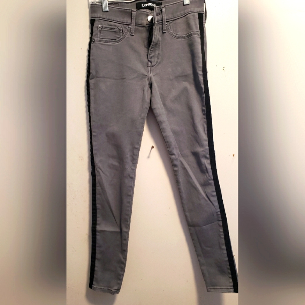 Express Mid Rise Stretch Jean Leggings